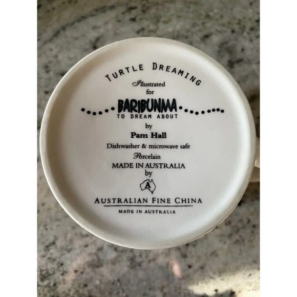 Australian Geographic Coffee 12oz Tea Mug Baribunma “Turtle Dreaming” Pam Hall - Picture 2 of 11